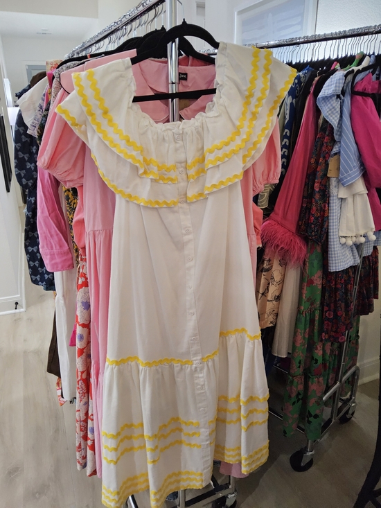 Lisa Marie Fernandez Dresses & Skirts - LISA MARIE FERNANDEZ X Target Dress with Yellow Rickrack Trim|| Size Medium